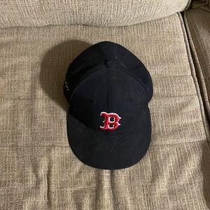 New era flat bill Boston Red Sox hat with David Ortiz patch